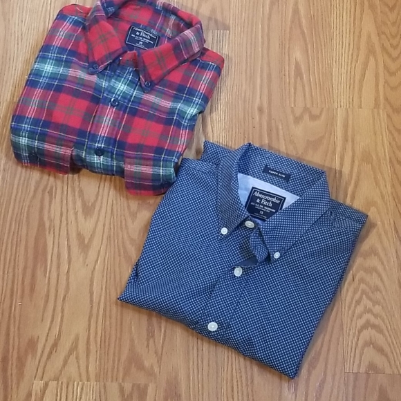 2 Abercrombie and Fitch shirts xs - Picture 1 of 10